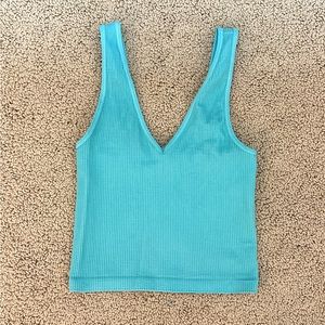 Nikibiki One Size Ribbed Aqua Tank Top